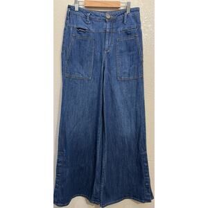 Anthropologie Pilcro and the Letterpress Wide Leg Jeans Size 26